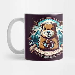 happy groundhog day celebration Mug